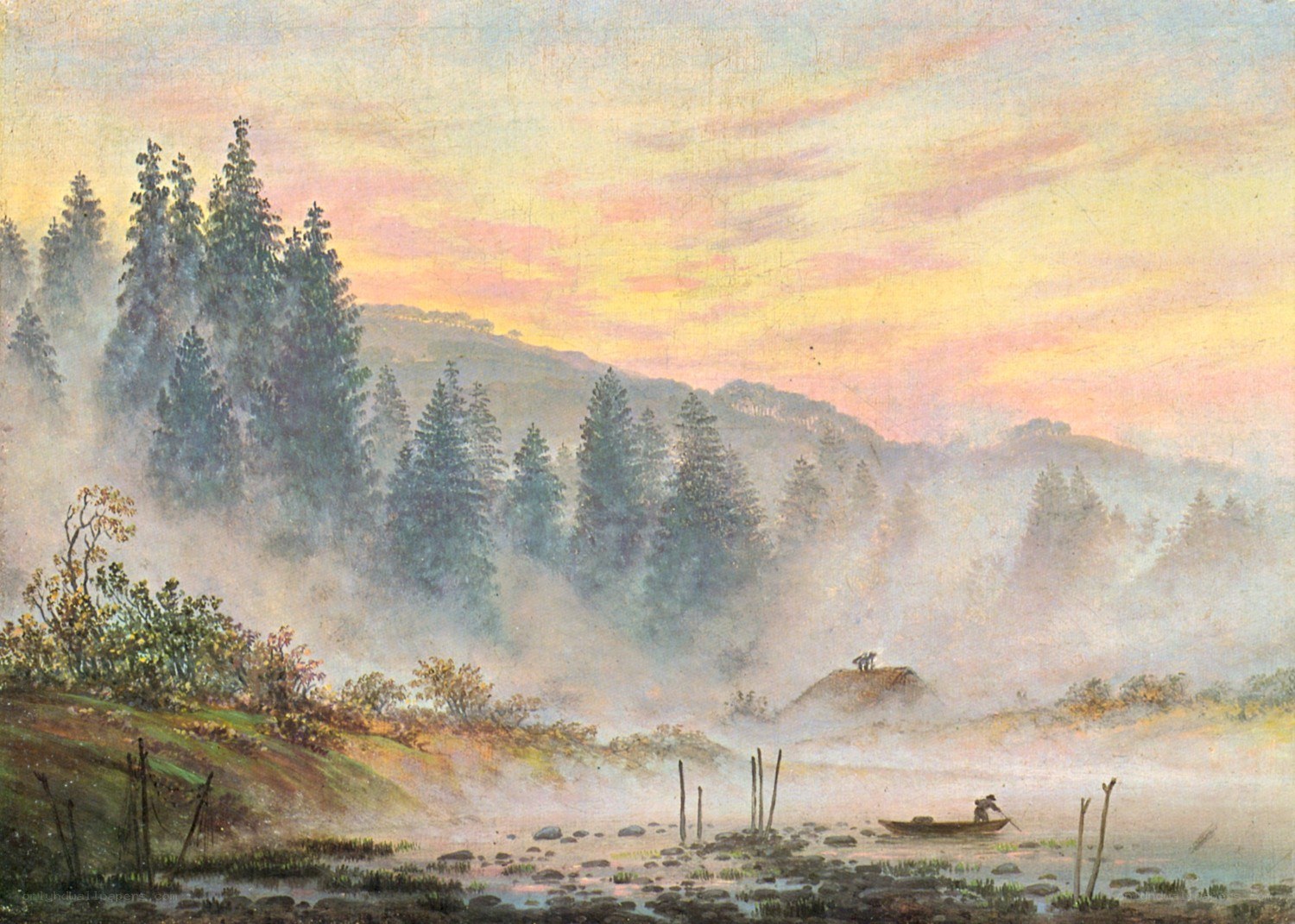 Misty River at Dawn