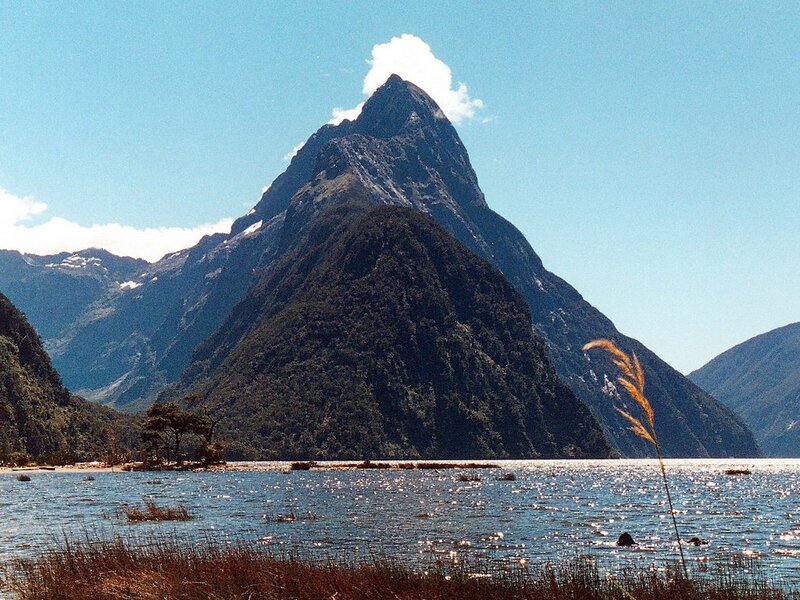 Mitre Peak Mountain — Blue