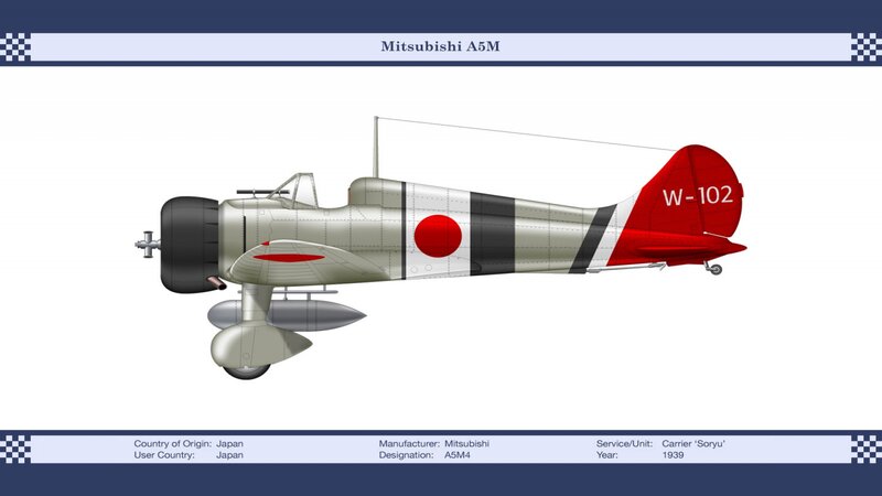 Mitsubishi A5M Fighter Plane
