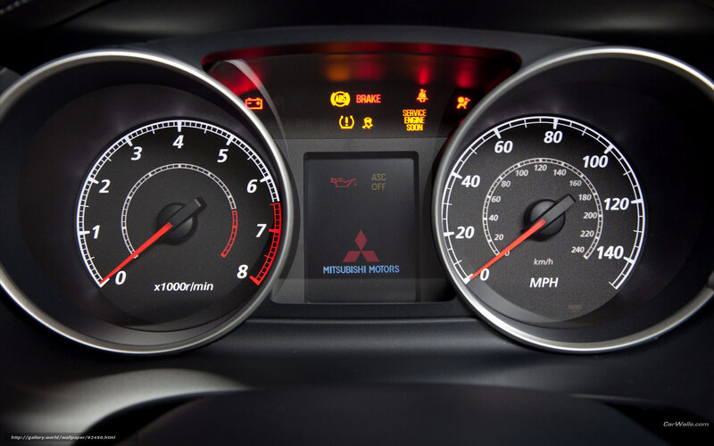 Mitsubishi car dashboard