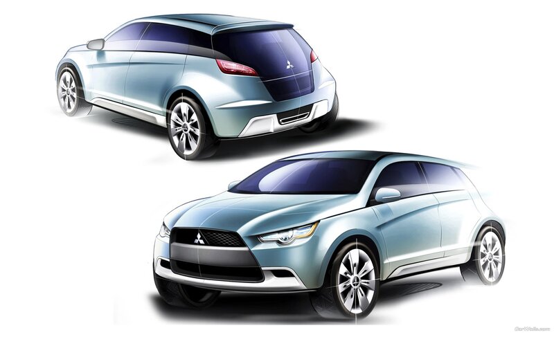 Mitsubishi concept car sketches