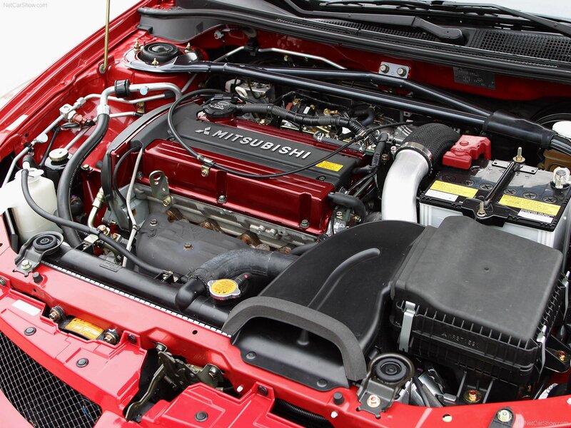 Mitsubishi engine bay