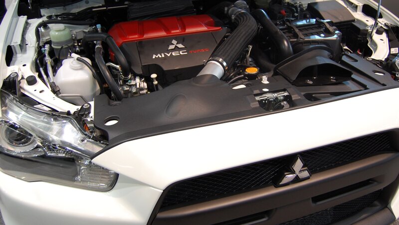 Mitsubishi engine bay