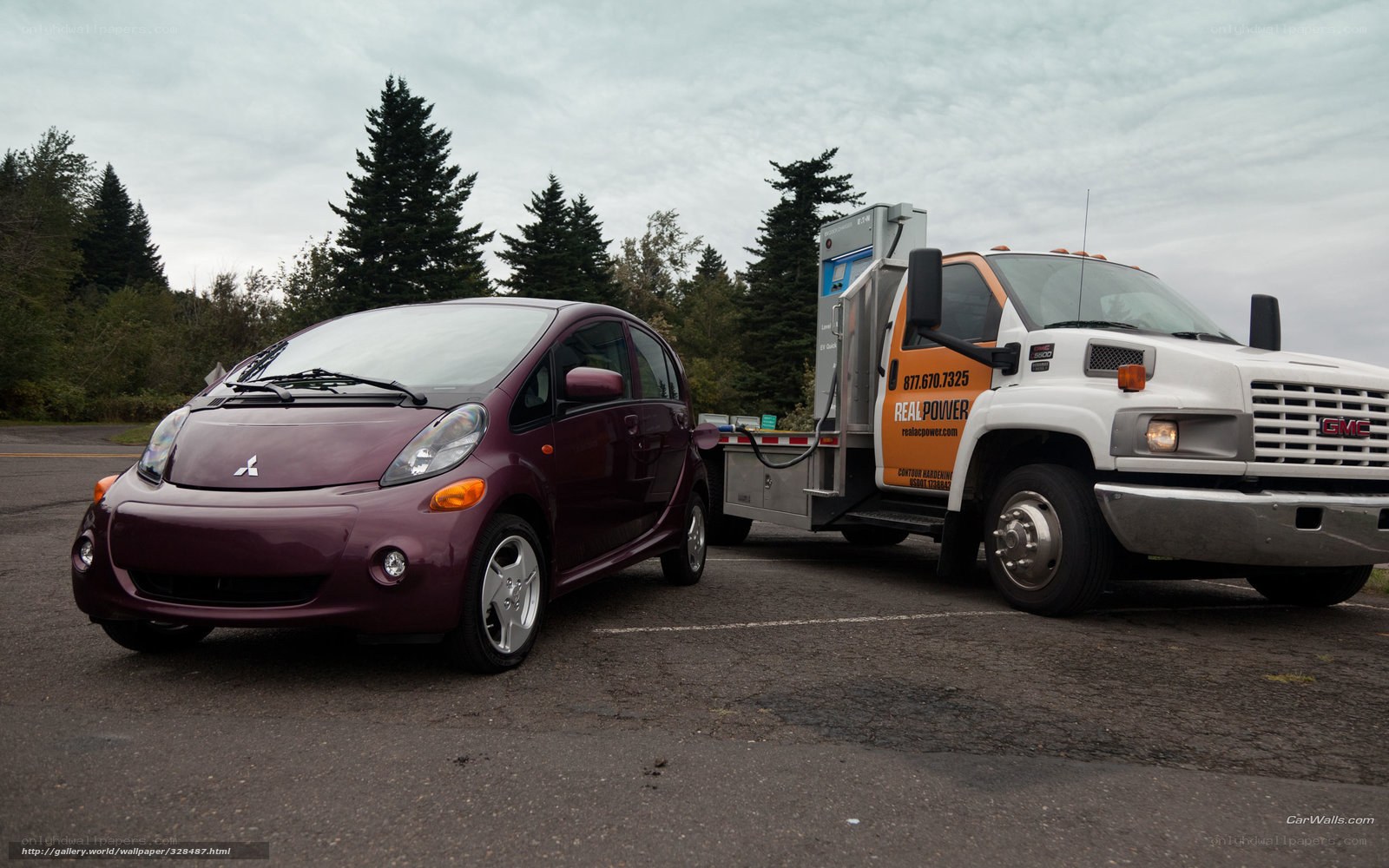 Mitsubishi i-MiEV being charged