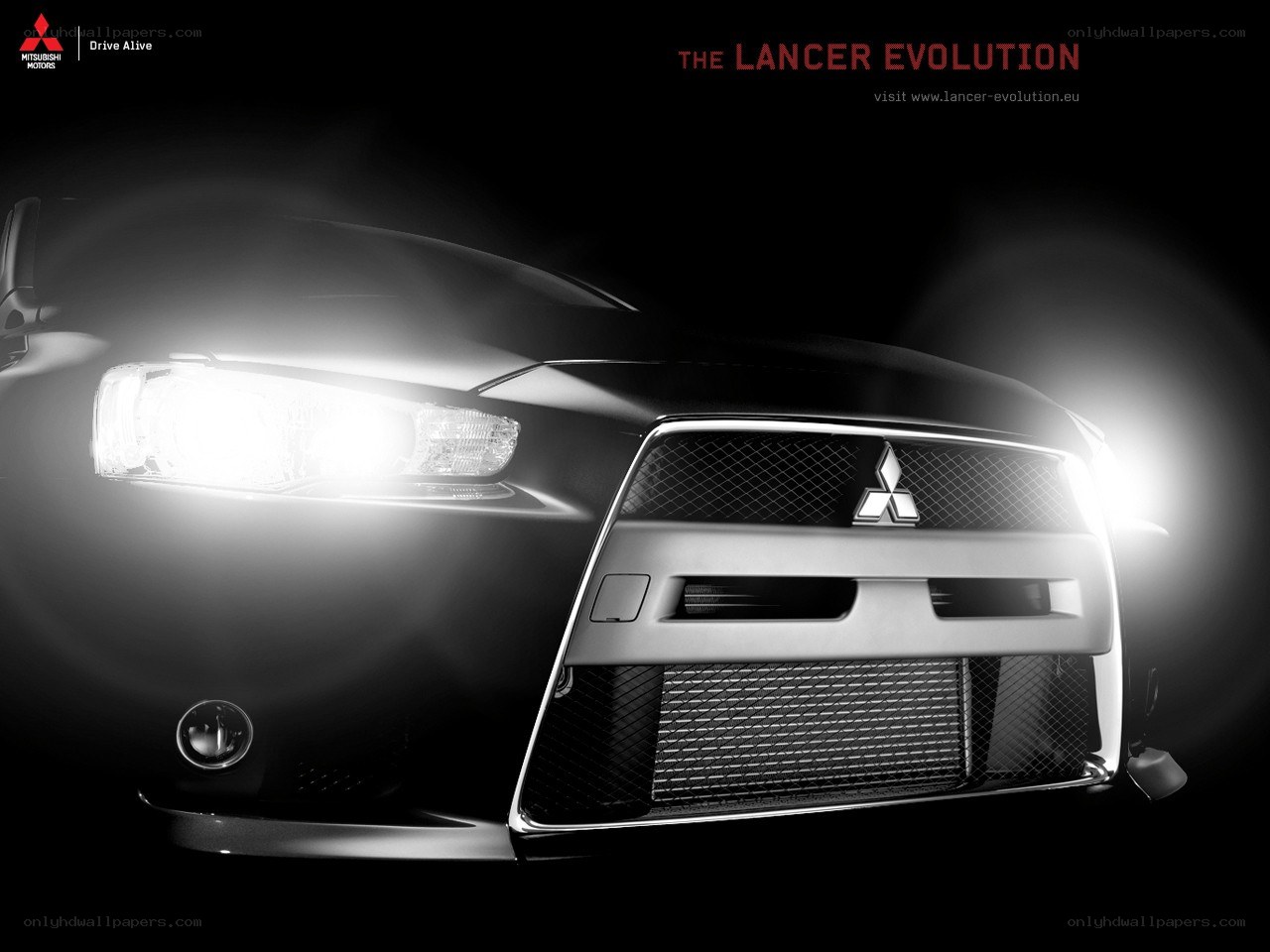 Mitsubishi Lancer Evolution front view