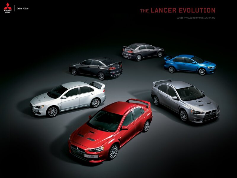 Mitsubishi Lancer Evolution lineup