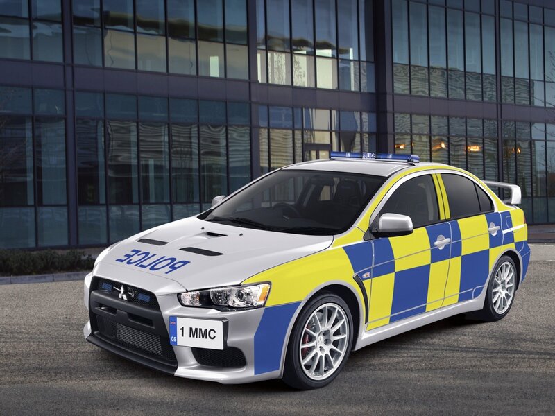 Mitsubishi Lancer Evolution police car
