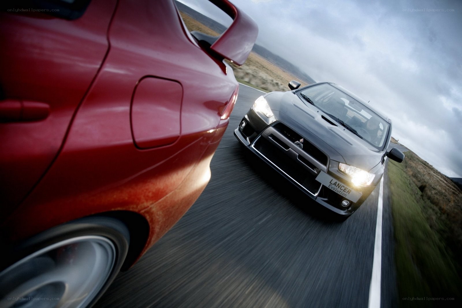Mitsubishi Lancer Evolution racing