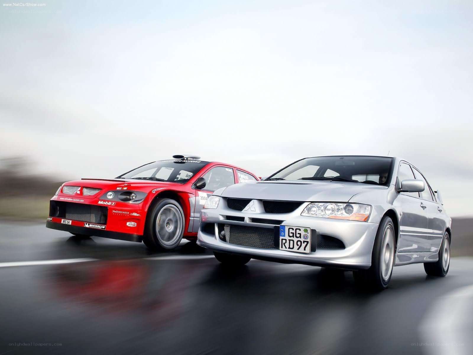 Mitsubishi Lancer Evolution rally cars