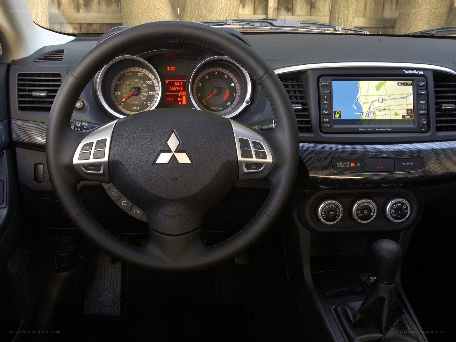 Mitsubishi Lancer interior dashboard