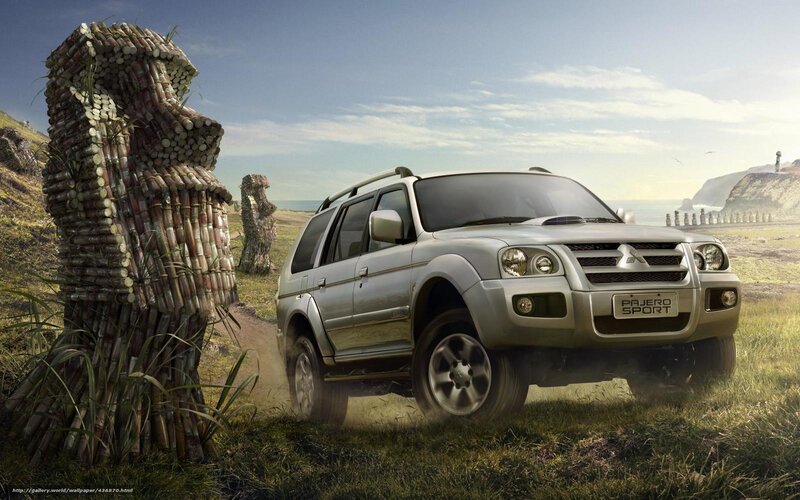 Mitsubishi Pajero Sport in scenic landscape