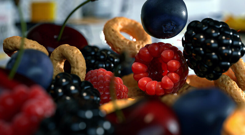Mixed Berries and Cereal