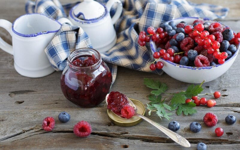 Mixed Berries and Jam