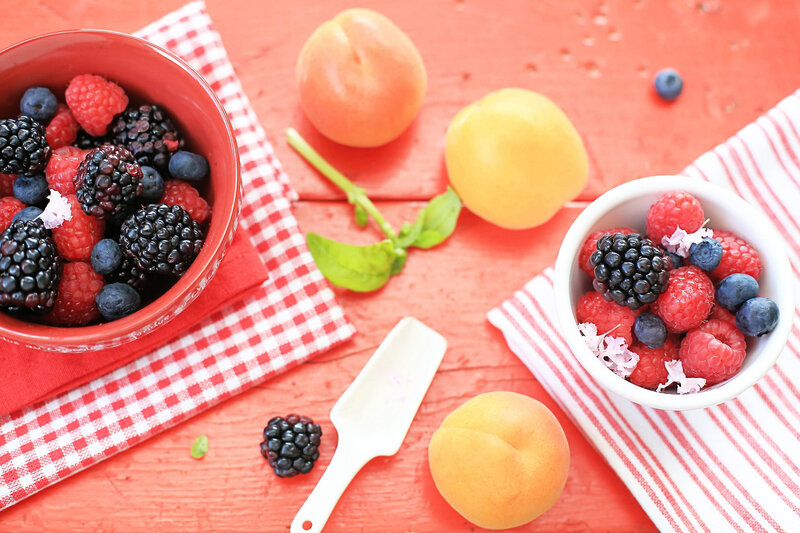 Mixed Berries in Bowls