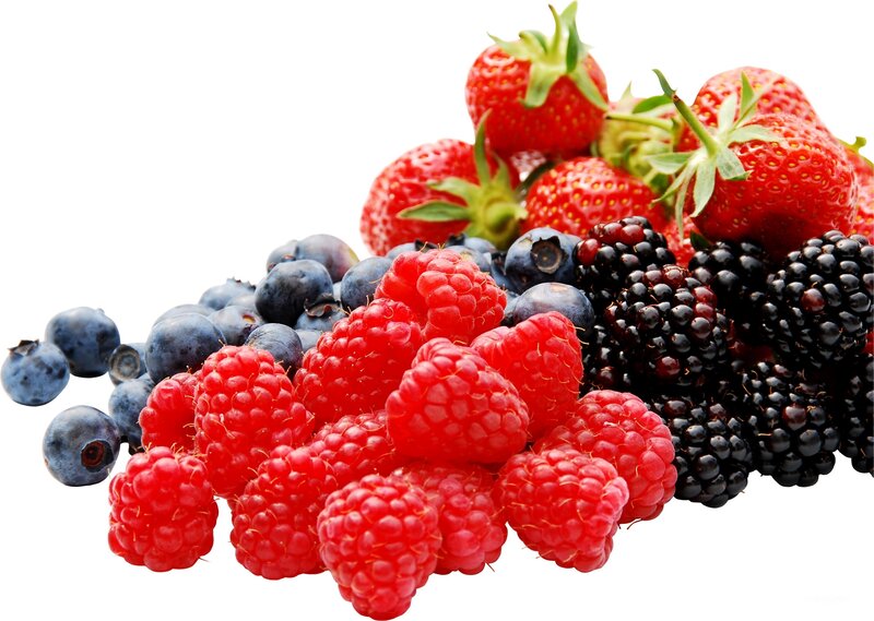 Mixed Berries Pile — Red, Fresh