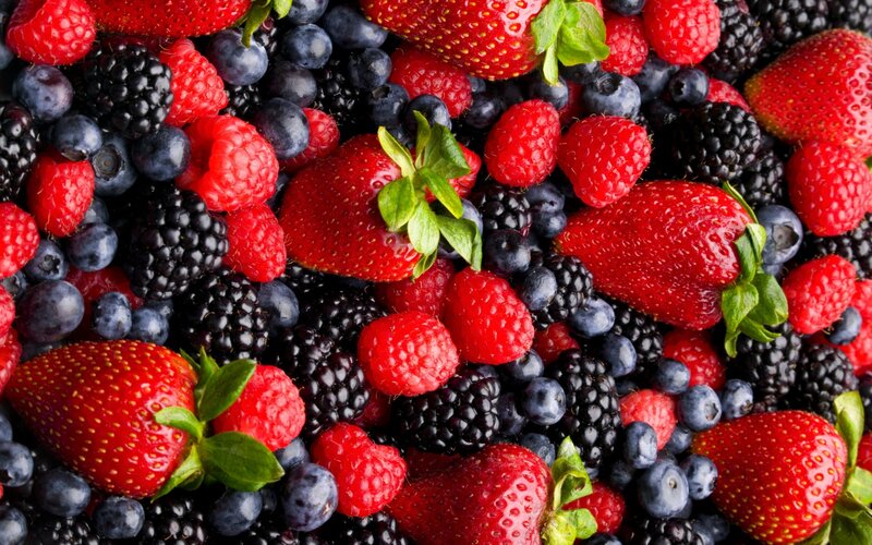 Mixed Berries — Red, Fresh