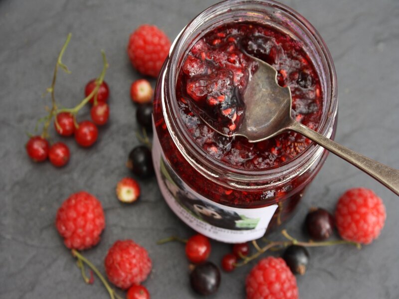 Mixed Berry Jam in Jar