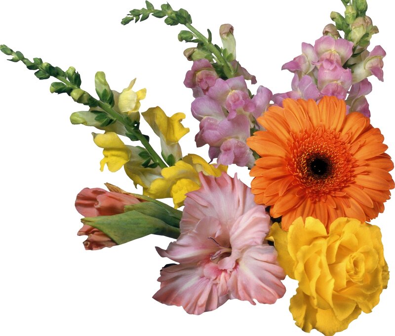 Mixed Flower Bouquet — Orange