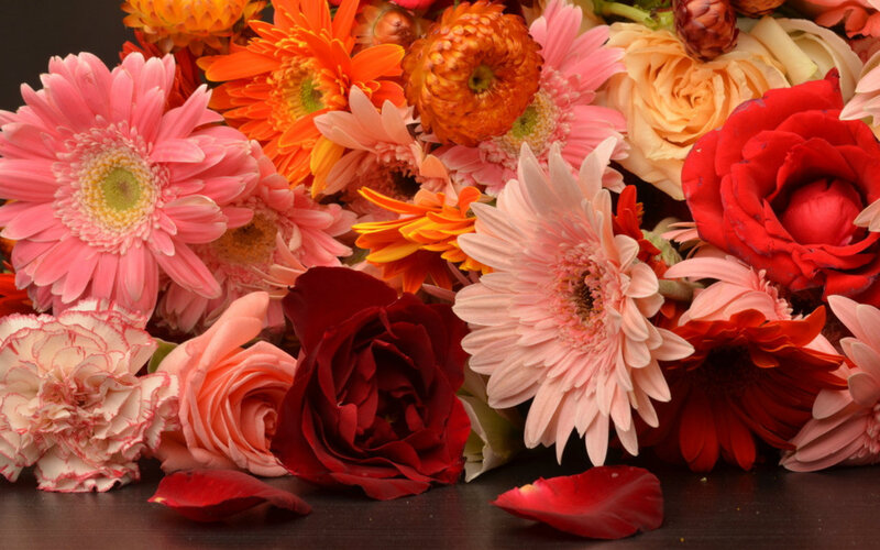 Mixed Flower Bouquet — Pink, Vibrant