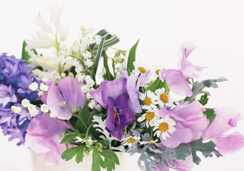Mixed Flower Bouquet — Purple, Serene