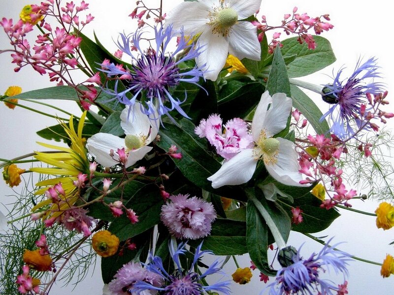 Mixed Flower Bouquet — White, Calm, Spring