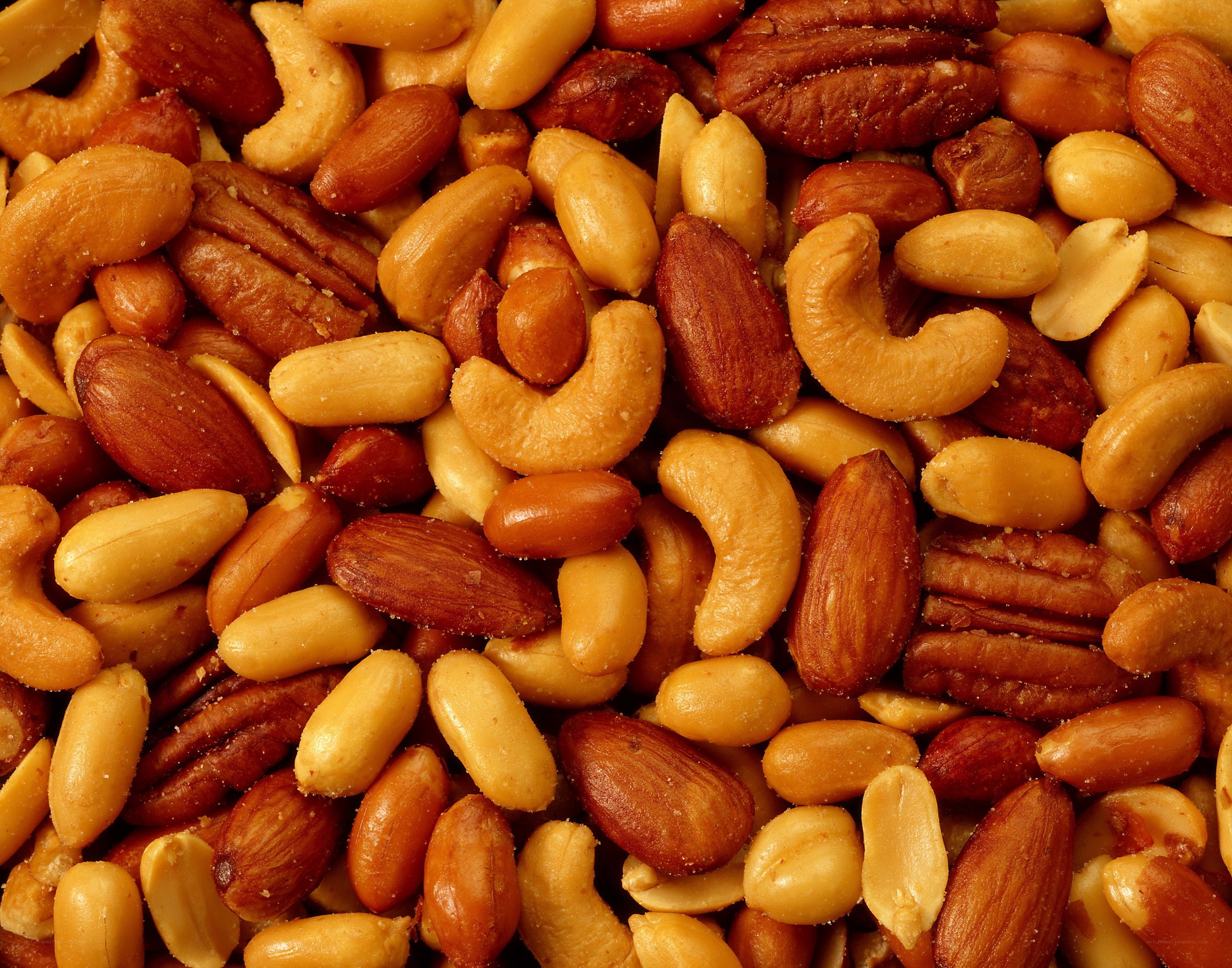 mixed nuts close-up