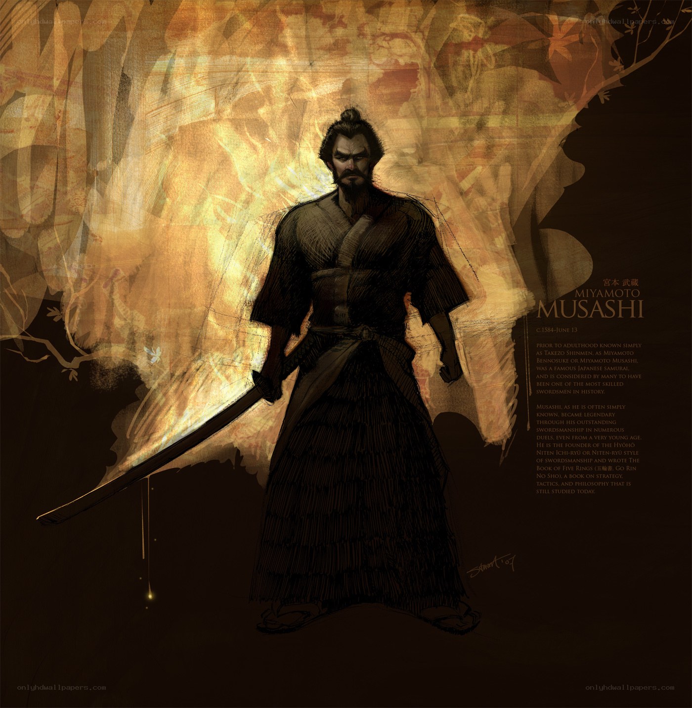 Miyamoto Musashi portrait