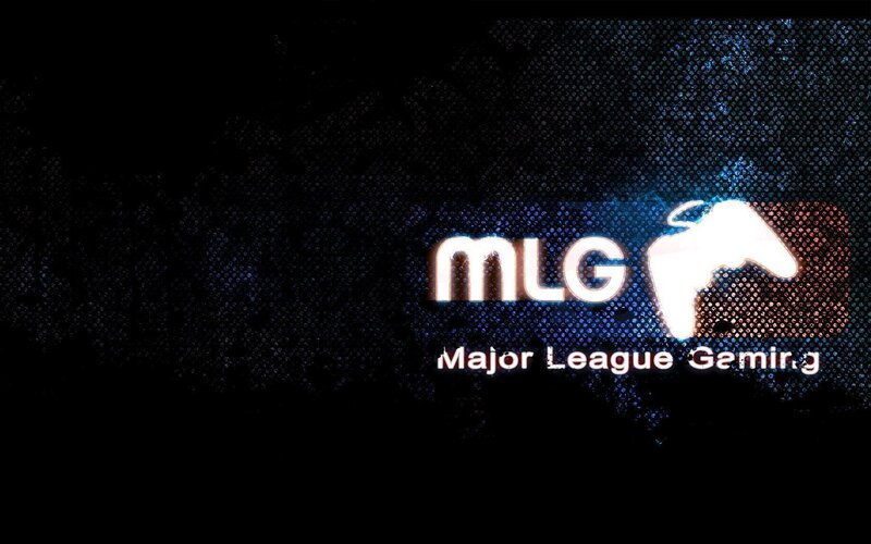 MLG Logo on Dark Background — Black