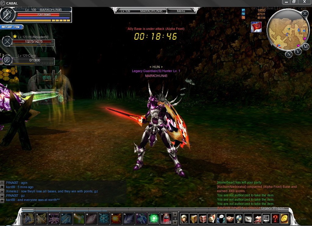 MMORPG gameplay screenshot