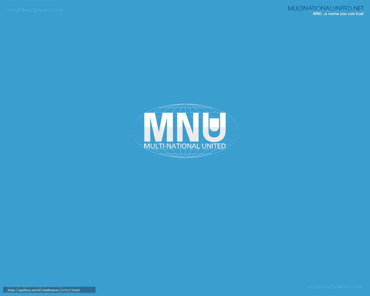 MNÜ logo on blue background