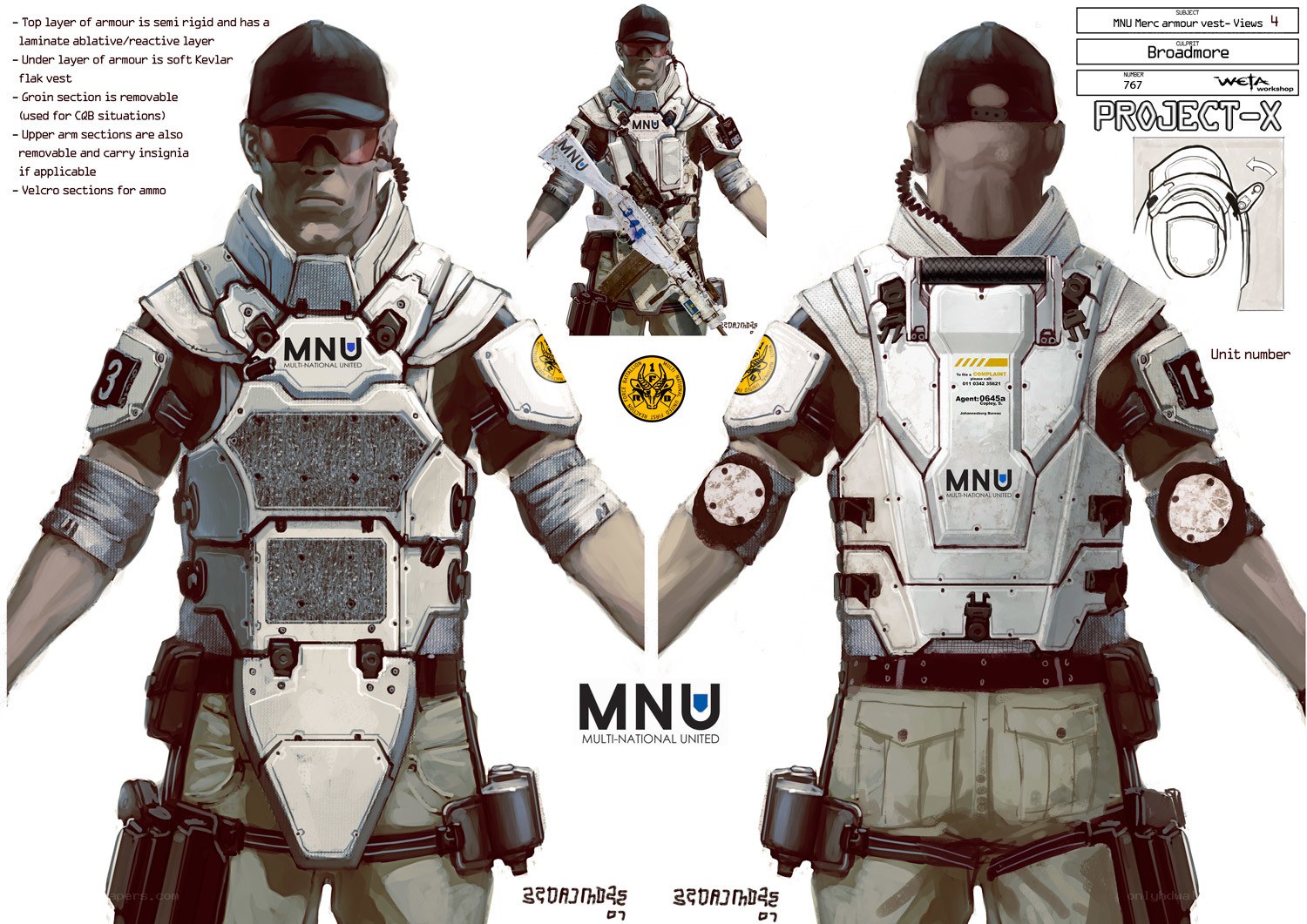 MNUN Armour Vest Design