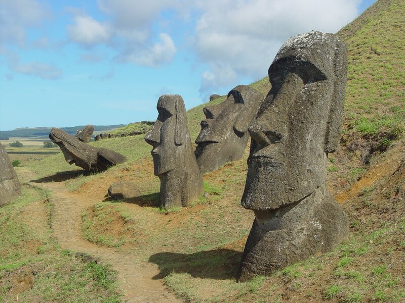Moai statues at Rano Raraku