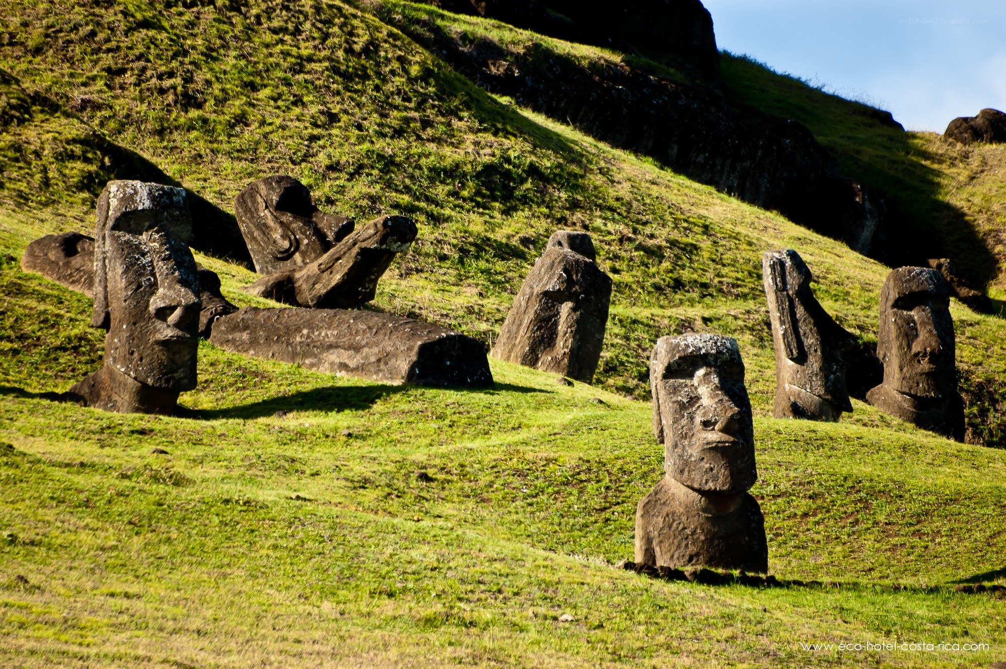 Moai statues at Rano Raraku