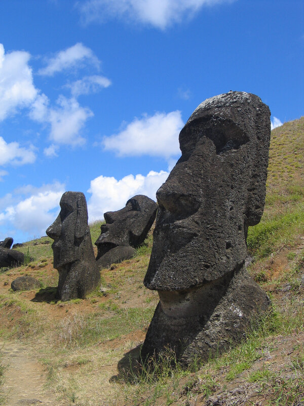 Moai statues at Rano Raraku