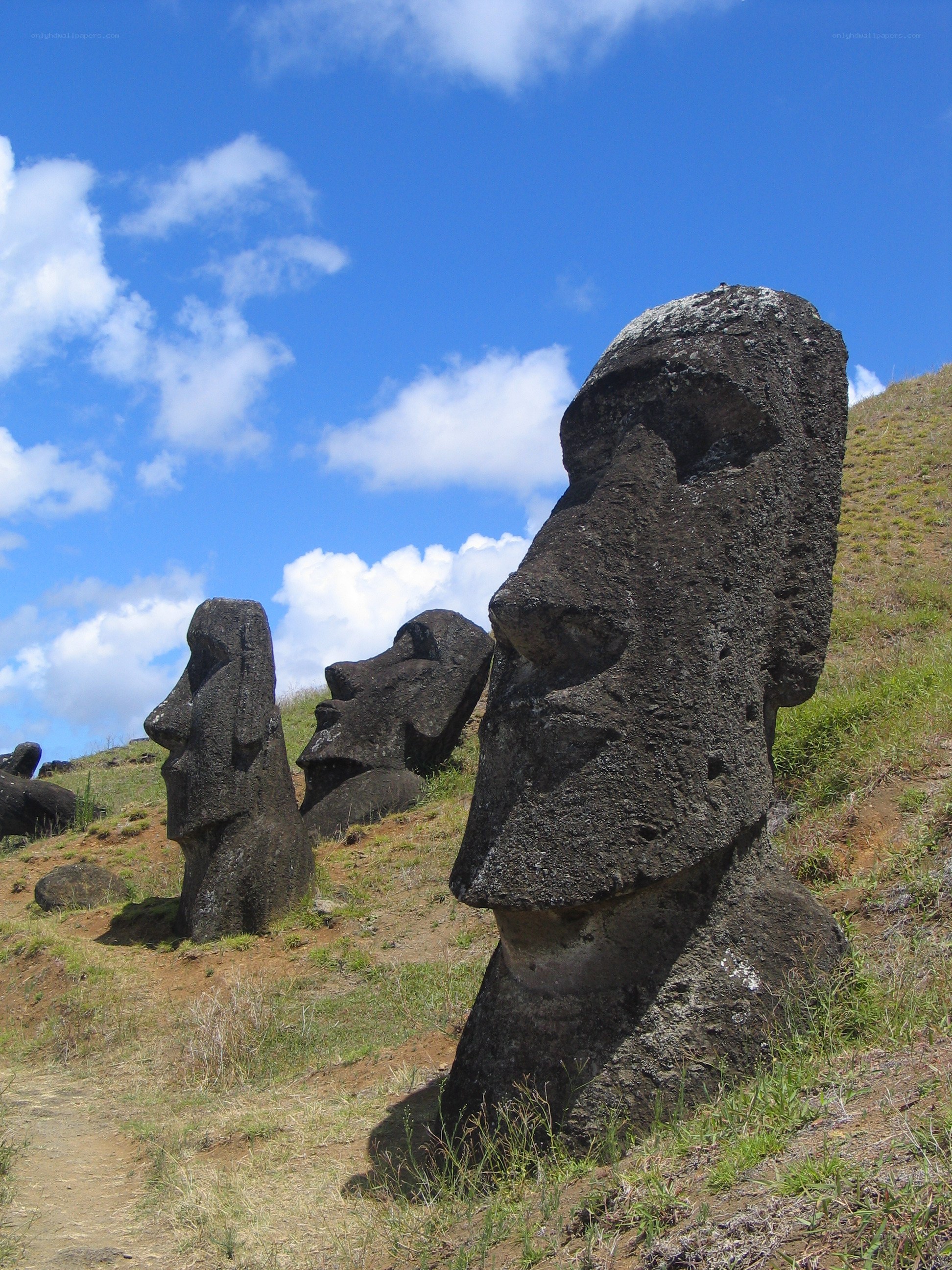 Moai statues at Rano Raraku
