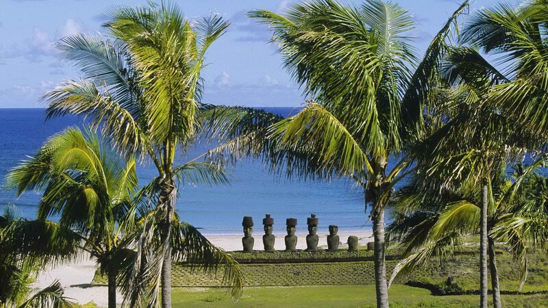 Moai statues on Easter Island