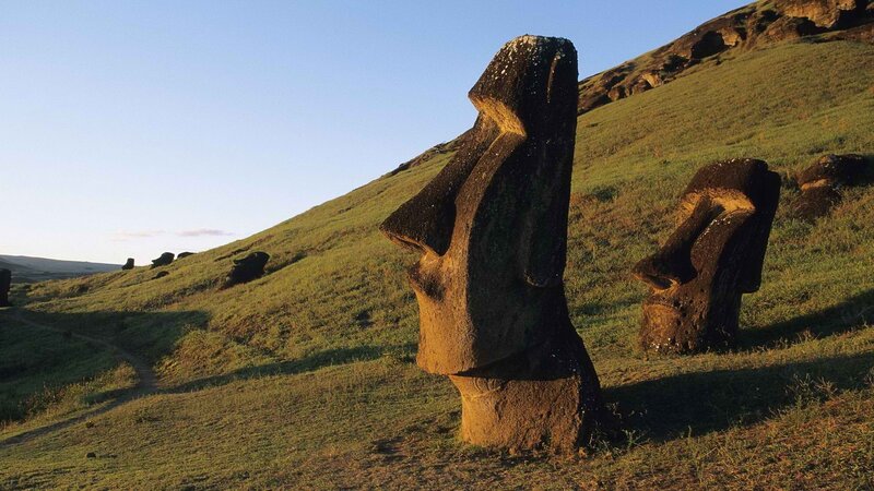 Moai statues on Easter Island