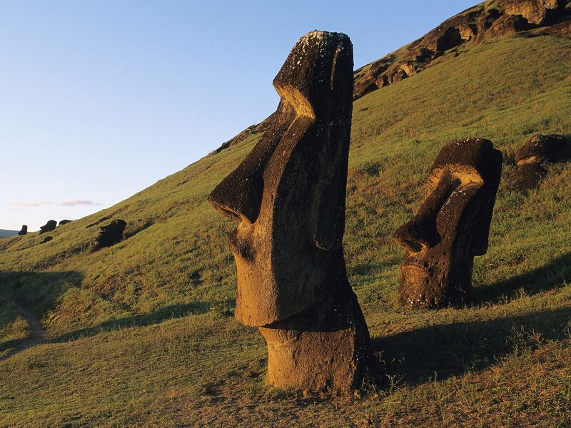 Moai statues on Easter Island