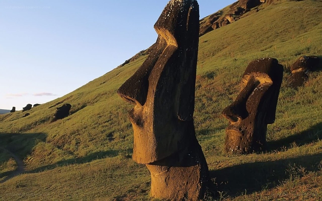 Moai statues on Easter Island