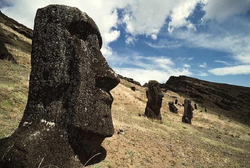 Moai statues on Easter Island