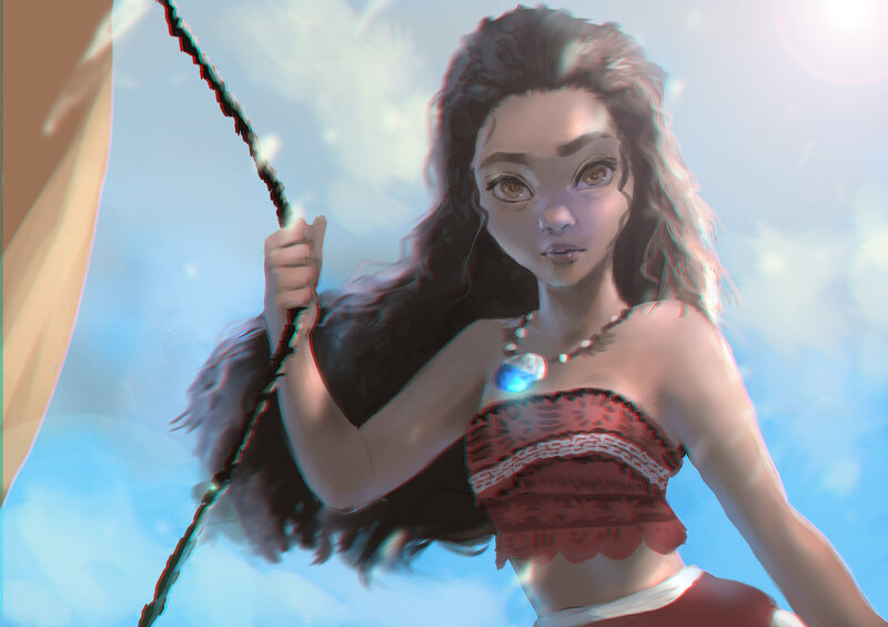 Moana on a Rope