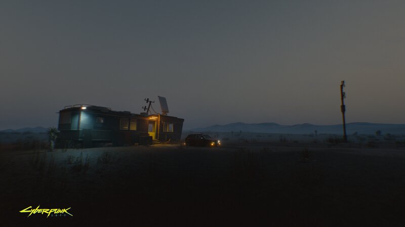 Mobile Home in Desert
