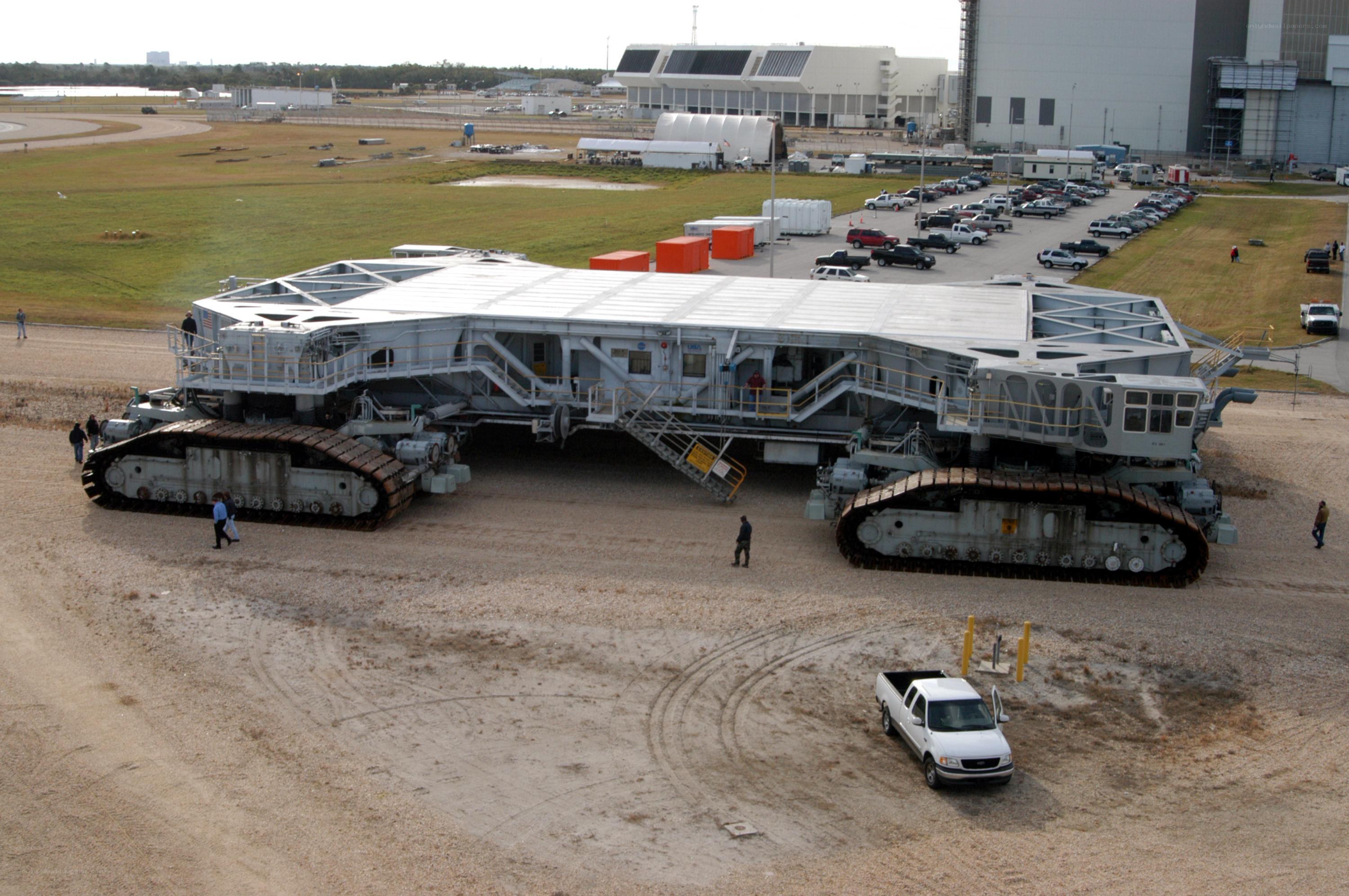 Mobile launcher platform at space center