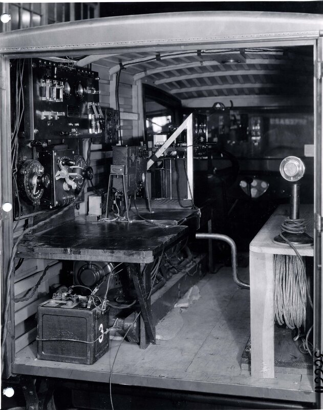 Mobile radio equipment in a truck