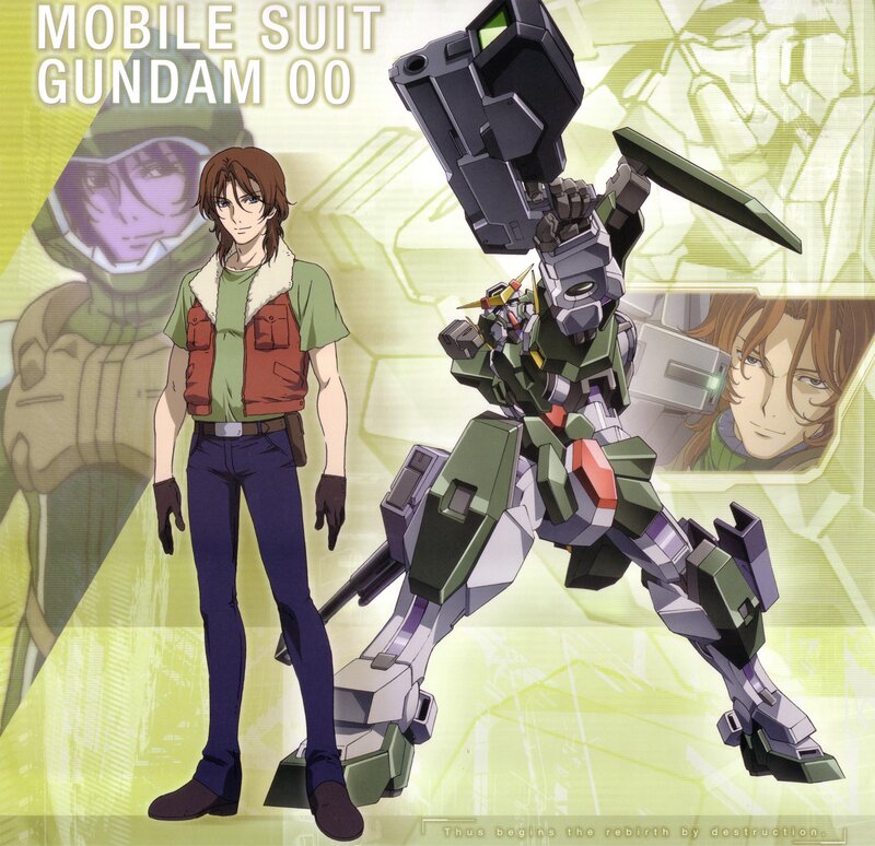 Mobile Suit Gundam 00 Character Art
