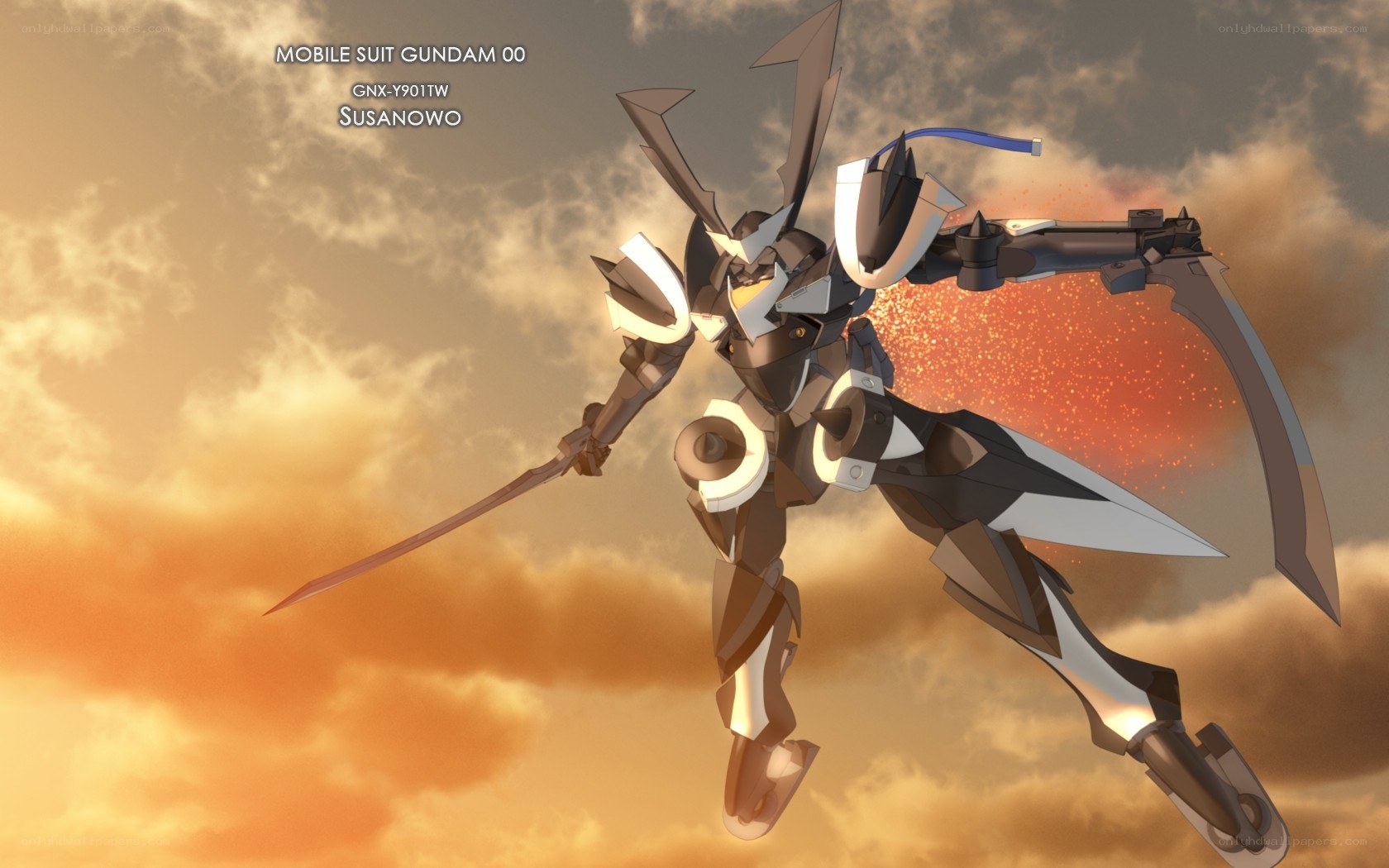 Mobile Suit Gundam 00 in action