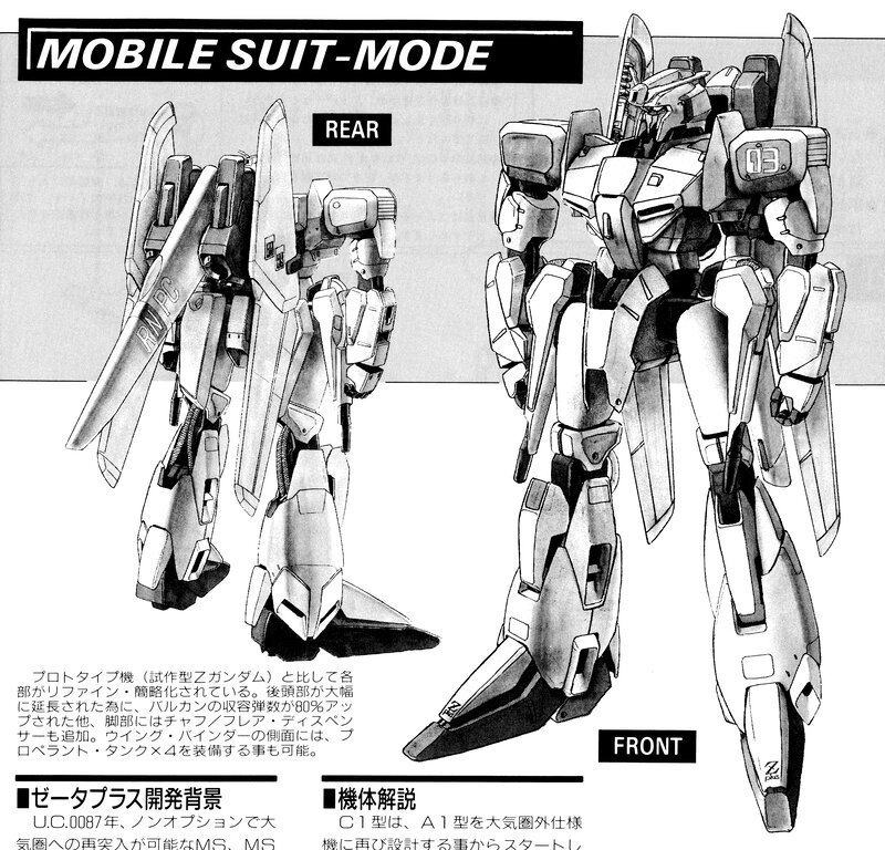 Mobile Suit Zeta Gundam design