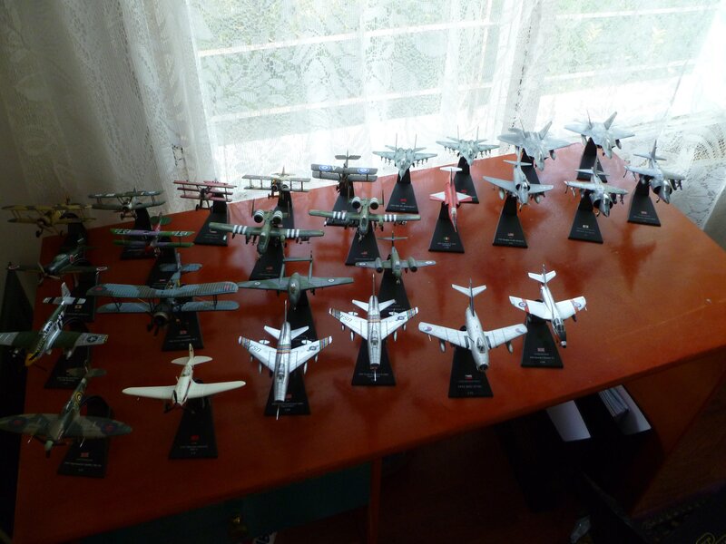 model airplane collection
