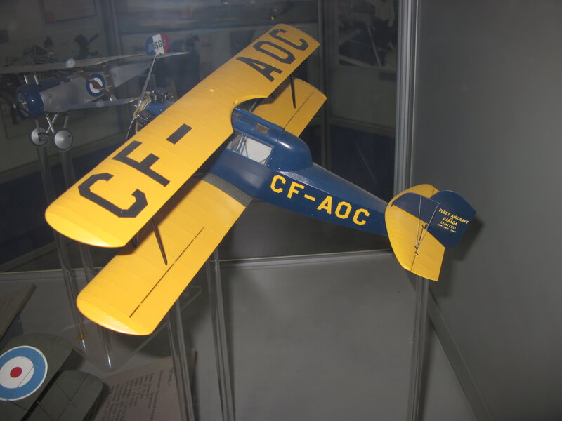 Model Airplane in Display — Yellow