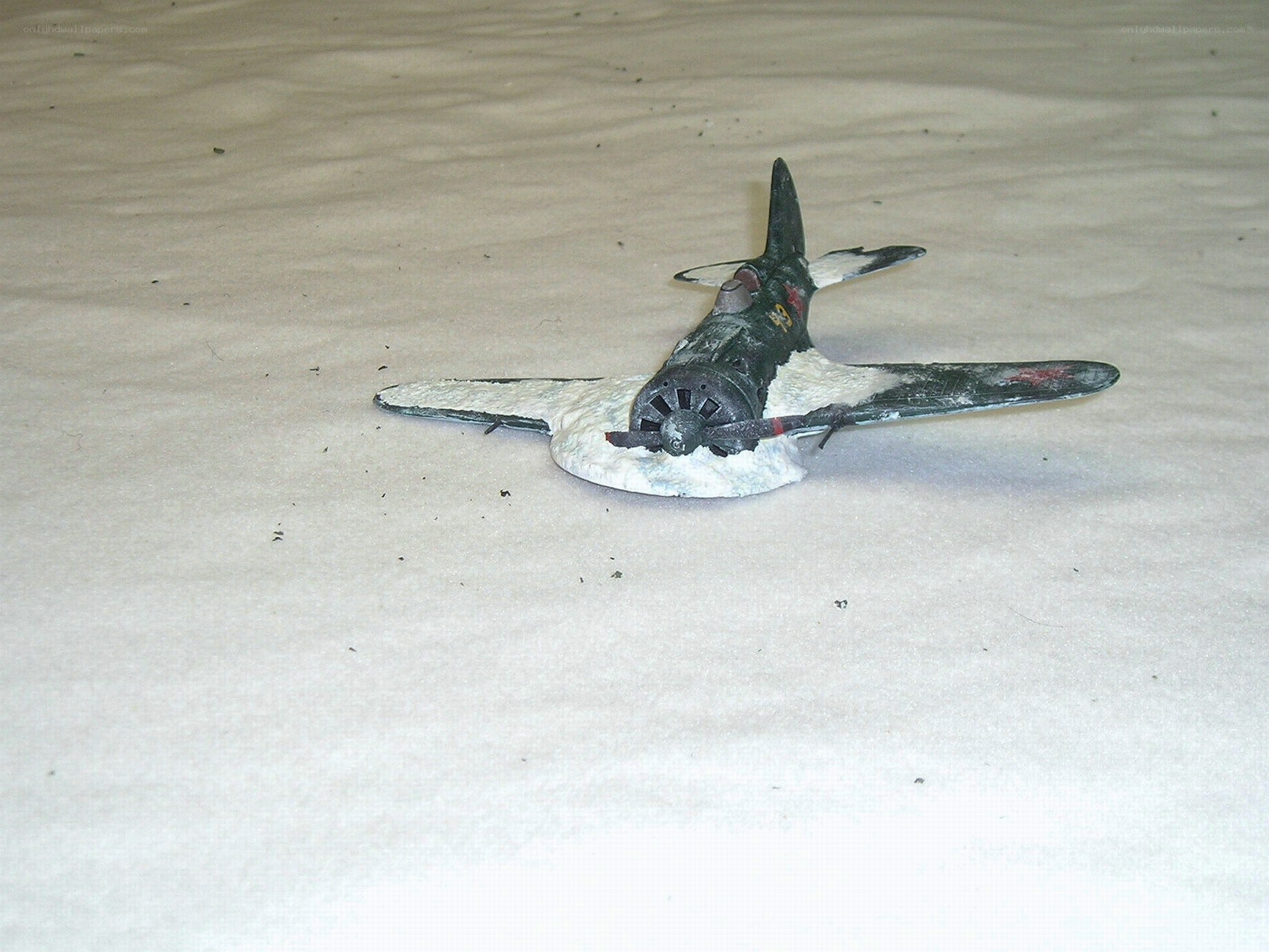 model airplane on white surface